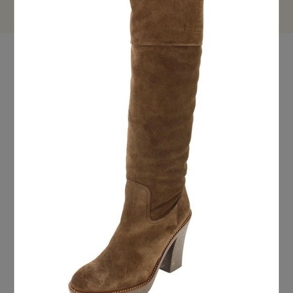 ❌Sold eBay❌ New Emporio Armani suede knee fur - Picture 2 of 7